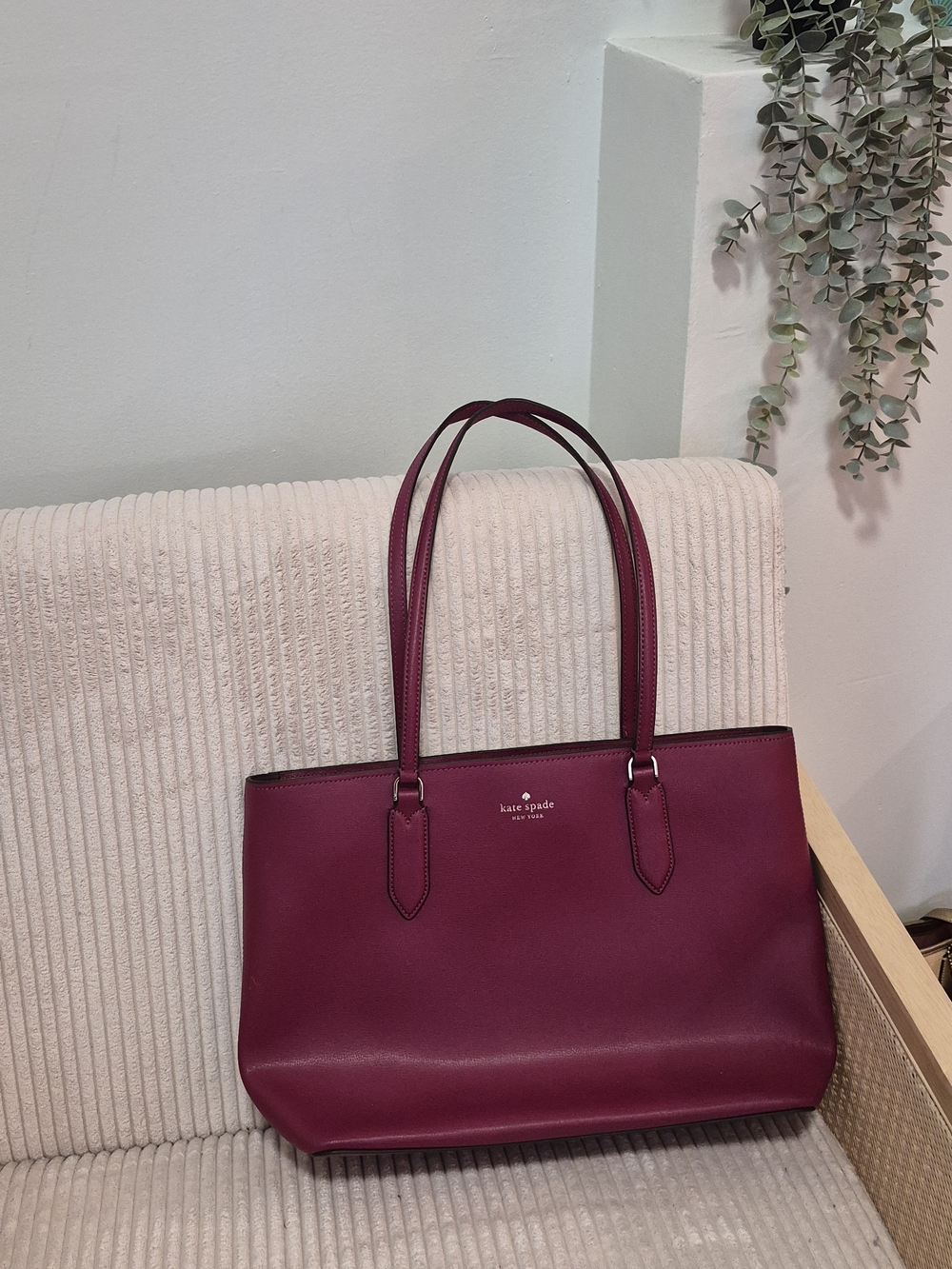 Kate Spade Harper Tote In Berry Cobbler